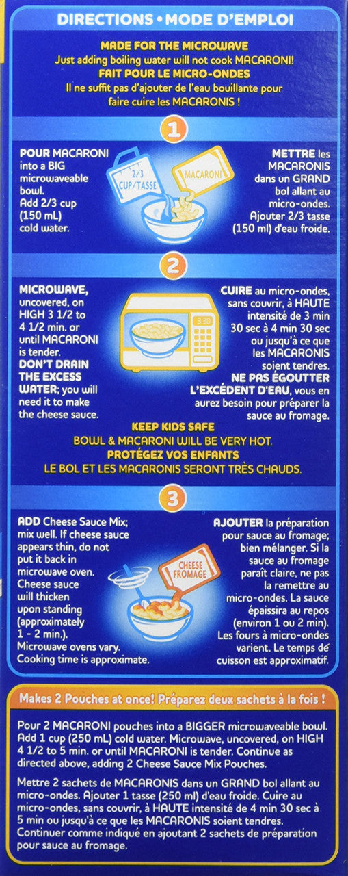 KRAFT Dinner Macaroni and Cheese, 366g/12.9 oz., {Imported from Canada}